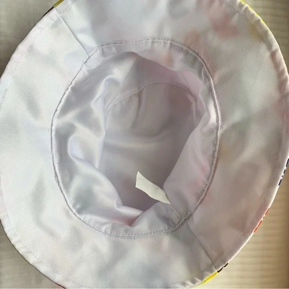 Smirnoff Vodka All Over Logo Print Bucket Hat Promo Party Colorful Rainbow White - Picture 7 of 10